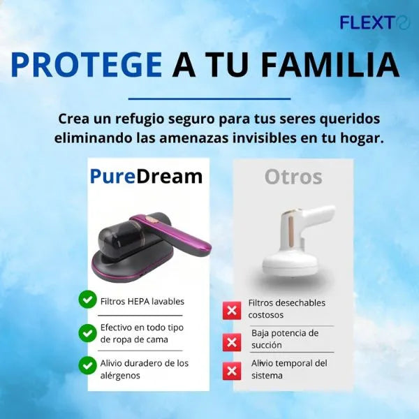 Aspirador para la eliminación de ácaros domésticos - PureDream