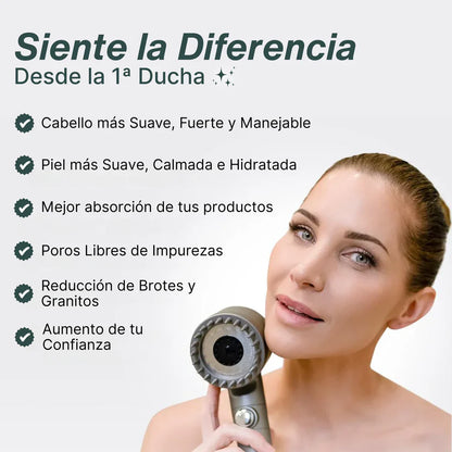 HYDROLUXE™ - Elimina el cloro y la cal de tu ducha