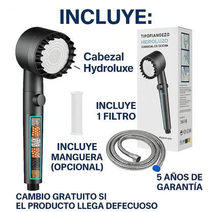 HYDROLUXE™ - Elimina el cloro y la cal de tu ducha