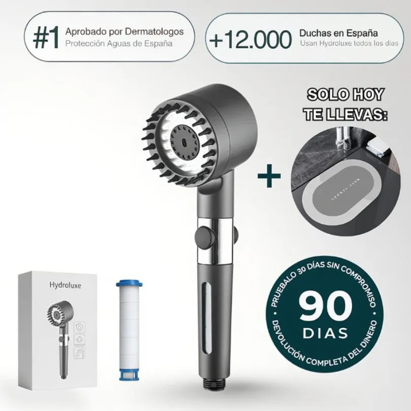 HYDROLUXE™ - Elimina el cloro y la cal de tu ducha